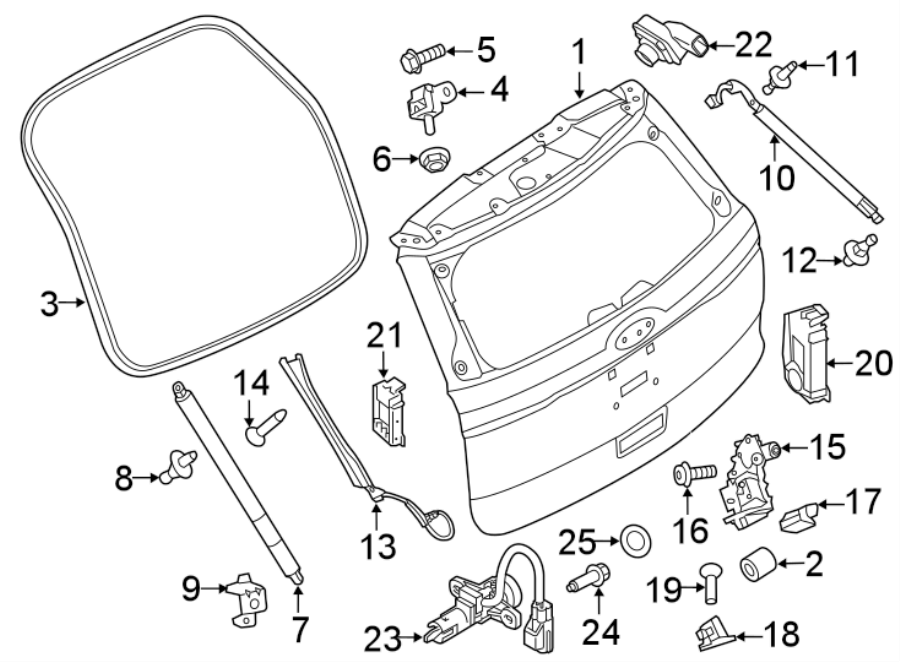 2015 Ford Explorer Parts List